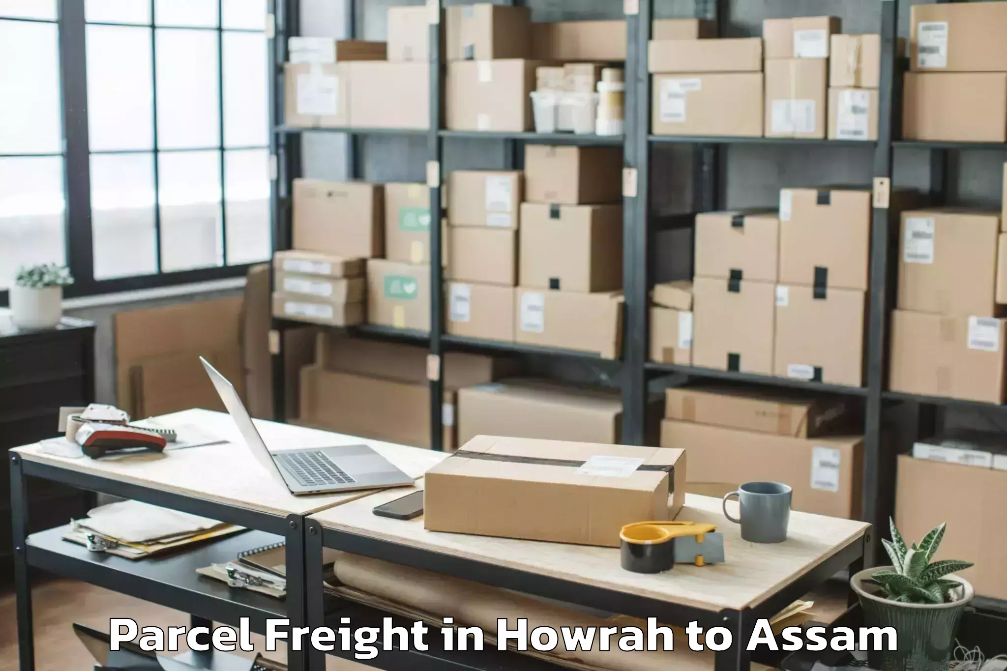 Leading Howrah to Balijan Parcel Freight Provider